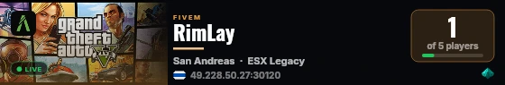 RimLay live status badge
