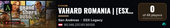 VAHARD ROMANIA | [ESX Legacy] live status badge