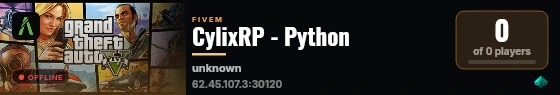 CylixRP - Python live status badge