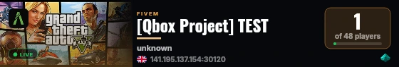 [Qbox Project] TEST live status badge
