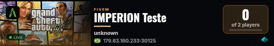 IMPERION - TESTE FAVELA 01 CDD live status badge