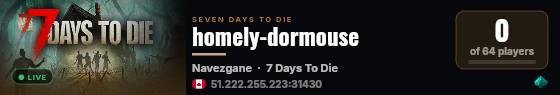 homely-dormouse live status badge
