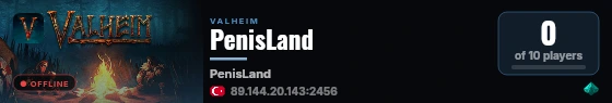 PenisLand live status badge