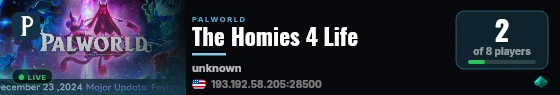 The Homies 4 Life live status badge