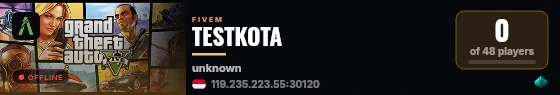 TESTKOTA live status badge