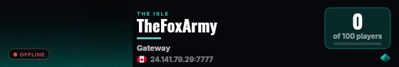 TheFoxArmy live status badge