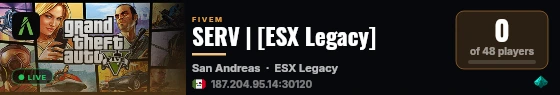 SERV | [ESX Legacy] live status badge
