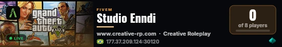 Studio Enndi live status badge