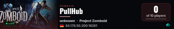 PullHub live status badge