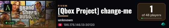 [Qbox Project] change-me live status badge