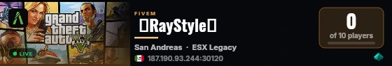  🪐RayStyle🪐 live status badge