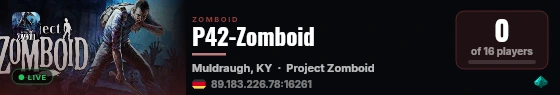P42-Zomboid live status badge