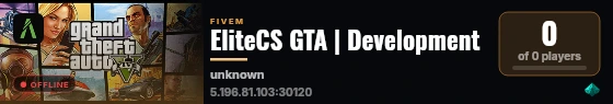 EliteCS GTA | Development live status badge