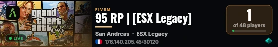 95 RP | [ESX Legacy] live status badge