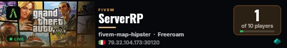 ServerRP live status badge