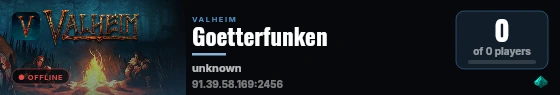 Goetterfunken live status badge