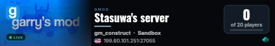 Stasuwa's server live status badge