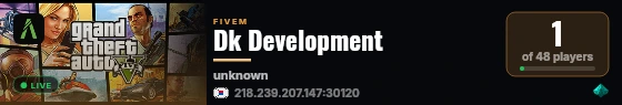 Dk Development live status badge