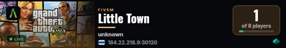 Little Town live status badge