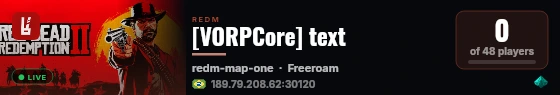 [VORPCore] text live status badge