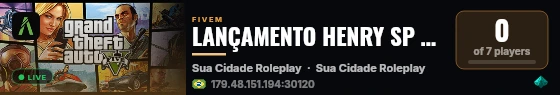LANÇAMENTO HENRY SP 2025  live status badge
