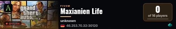 Maxianien Life live status badge