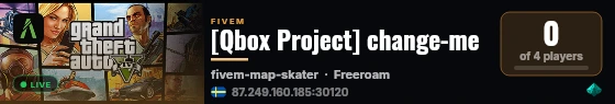 [Qbox Project] change-me live status badge