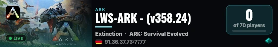 LWS-ARK - (v358.24) live status badge