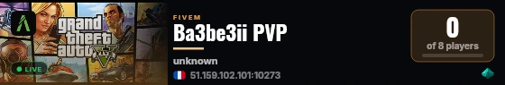 Ba3be3ii PVP live status badge