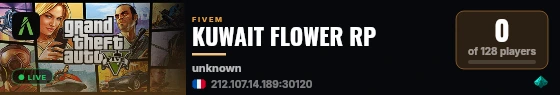 KUWAIT FLOWER RP live status badge