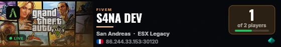 S4NA DEV live status badge