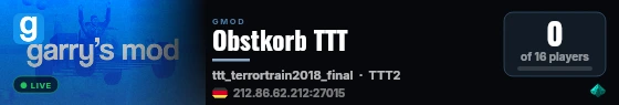 Obstkorb TTT live status badge