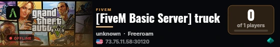 [FiveM Basic Server] truck live status badge