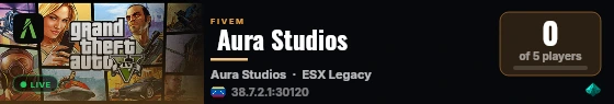  Aura Studios  live status badge