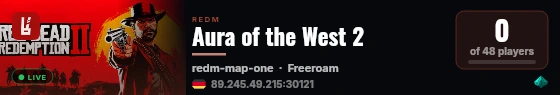 Aura of the West 2 live status badge