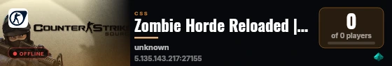Zombie Horde Reloaded | NovaHunterZ | NoRespawn|HSOnly|Bhop | live status badge
