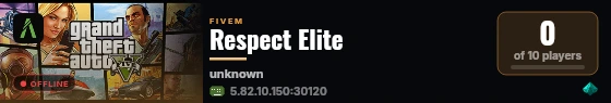 Respect Elite live status badge