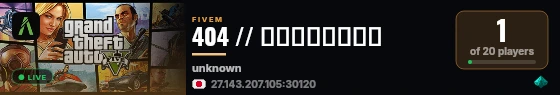 404 // 譁ｭ怜喧された街 live status badge