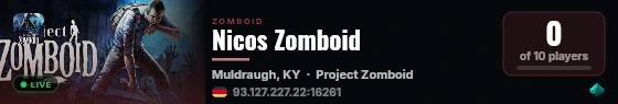 Nicos Zomboid live status badge