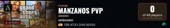 MANZANOS PVP live status badge