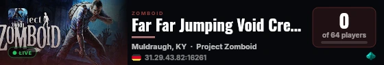 Far Far Jumping Void Crew Stadium Over Ravenswatchwatch in a co live status badge
