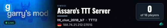 Assaro's TTT Server live status badge