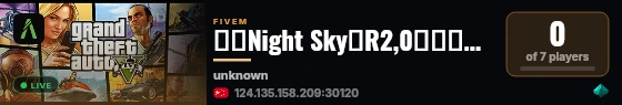 夜空Night Sky半R2,0丨𝐐𝐁𝐗-𝟭.𝟮𝟯.𝟬 live status badge