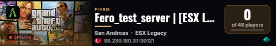 Fero_test_server | [ESX Legacy] live status badge