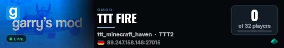 TTT FIRE live status badge