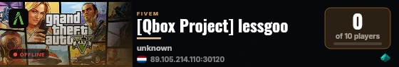 [Qbox Project] lessgoo live status badge