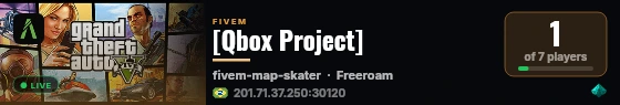 [Qbox Project] live status badge