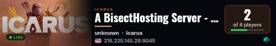 A BisectHosting Server - fe3eea90 live status badge