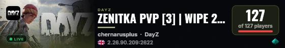 ZENITKA PVP [3] | WIPE 23.08 live status badge