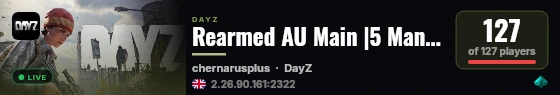 Rearmed AU Main |5 Man Max WIPE 23.08 live status badge